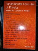 Fundamental formulas of physics. Volume one