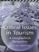 Critical issues in tourism - a geographical perspective