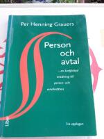 Person och avtal - en kortfattad inledning till person- och avtalsr&auml;tten