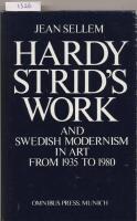 Hardy Strid's work and Swedish modernism in art from 1935 to 1980