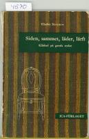 Siden, Sammet, L&auml;der, L&auml;rft