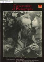 Conservation of Photographs