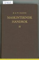 Maskinteknisk handbok II.