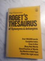 Roget's theasures of synonyms & antonyms