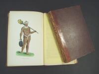 Jordens Folkslag, efter deras egendomlighet i afseende p&aring; regeringsform, religion, seder och k&auml;dedr&auml;gter skildrade af Dr. Heinrich Berghaus. &Ouml;fvers&auml;ttning af G. Thom&eacute;e. Med kolorerade figurer. (..).