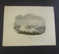 Fiellen [Hand coloured engraving published for the book Ett &aring;r i Sverige]