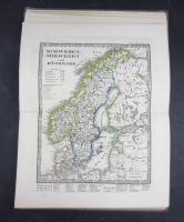 Schul-Atlas &uuml;ber alle theile der erde nach dem neuesten zustande und &uuml;ber das weltgeb&auml;ude. Nach Stielers Hand-Atlas verkleinert. Acht und dreissigste verbessererte und vermehrte auflage