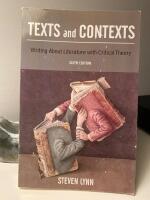 Texts and contexts - writing about literature with critical theory
