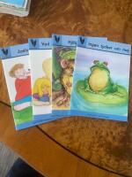 Vingb&ouml;ckerna Steg 4, fem olika b&ouml;cker