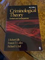Criminological theory - context and consequences