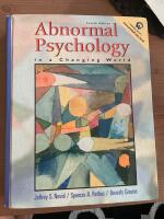 Abnormal psychology in a changing world 