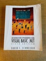 An introduction to programming using Visual Basic .NET