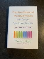 Cognitive-Behavioral therapy for adults with Autism Spectrum Disorder