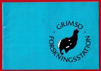 GRIMS&Ouml; - FORSKNINGSSTATION 1974