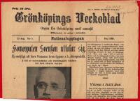 GR&Ouml;NK&Ouml;PINGS VECKOBLAD 1924 NR 5