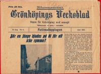 GR&Ouml;NK&Ouml;PINGS VECKOBLAD 1925 NR 6