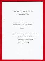 "KARLSKOGA I KONSTEN" - UTST&Auml;LLNINGSKATALOG 1962