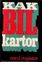 KAK BILKARTOR MED REGISTER