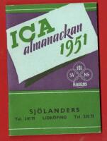 ICA SJ&Ouml;LANDERS LIDK&Ouml;PING - ALMANACKA 1951
