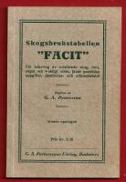 SKOGSBRUKSTABELLEN " FACIT"
