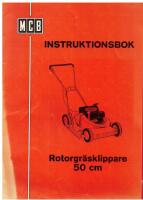 MCB INSTRUKTIONSBOK - ROTORGR&Auml;SKLIPPARE 50 CM