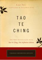 Tao te ching - the new translation from tao te ching: the definitive editio