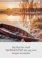 Jag l&auml;mnar med tacksamhet det jag inte l&auml;ngre anv&auml;nder (13x18 cm)