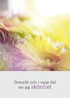 &Ouml;verallt och i varje del ser jag sk&ouml;nhet (13x18 cm)