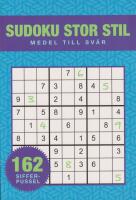 Sudoku Stor stil : Medel till sv&aring;r