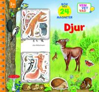 Djur : bok med 24 magneter
