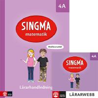 Singma matematik 4A L&auml;rarhandledning med l&auml;rarwebb 12 m&aring;n