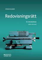 Redovisningsr&auml;tt : en introduktion
