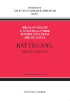 R&auml;tteg&aring;ng. Femte h&auml;ftet
