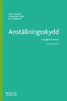 Anst&auml;llningsskydd : En lagkommentar