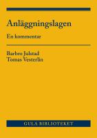 Anl&auml;ggningslagen : en kommentar