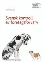 Svensk kontroll av f&ouml;retagsf&ouml;rv&auml;rv