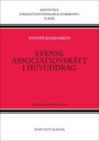 Svensk associationsr&auml;tt i huvuddrag
