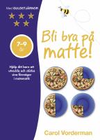 Bli bra p&aring; matte! : 7-9 &aring;r