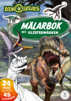 Dinosaurier : M&aring;larbok med klisterm&auml;rken