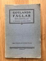 Gotlands f&aring;glar : deras f&ouml;rekomst och drag ur deras biologi