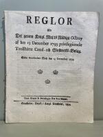 [Trollh&auml;ttan] Reglor f&ouml;r det genom kongl. maj:ts n&aring;diga octroy af den 13 december 1793 privilegierade Trollh&auml;tte canal- och sluszwerks- bolag
