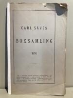 Carl S&auml;ves boksamling 1876