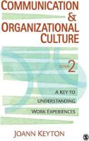 Communication and Organizational Culture