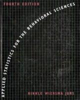 Applied statistics for the behavioral sciences