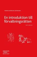 En introduktion till f&ouml;rvaltningsr&auml;tten