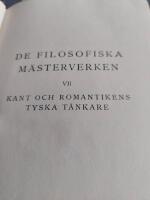 De filosofiska m&auml;sterverken,Kant och romantikens tyska t&auml;nkare