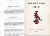 Malm&ouml; nation 100 &aring;r : en festskrift till Malm&ouml; nation den 3 februari 1990