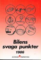 Bilens svaga punkter