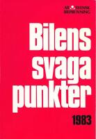 Bilens svaga punkter