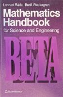 Mathematics handbook for science and engineering